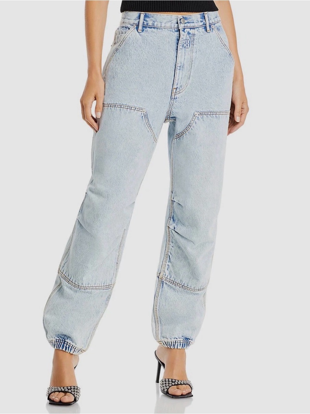 Alexander Wang Like New Double Front Carpenter Jeans Light Wash Size 26